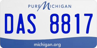 MI license plate DAS8817