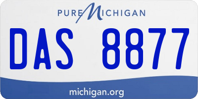 MI license plate DAS8877