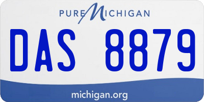 MI license plate DAS8879