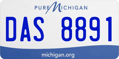 MI license plate DAS8891