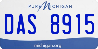 MI license plate DAS8915