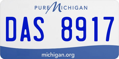 MI license plate DAS8917