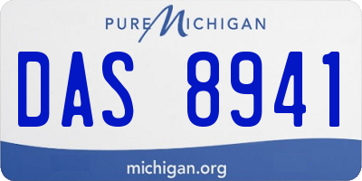 MI license plate DAS8941