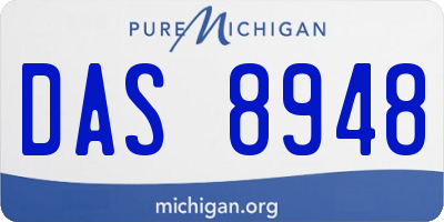 MI license plate DAS8948