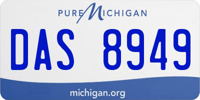 MI license plate DAS8949