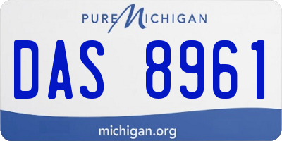MI license plate DAS8961