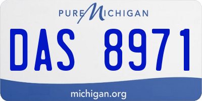 MI license plate DAS8971