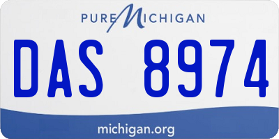 MI license plate DAS8974