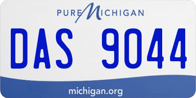 MI license plate DAS9044