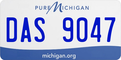 MI license plate DAS9047