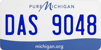MI license plate DAS9048