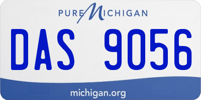 MI license plate DAS9056