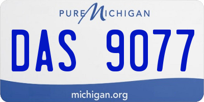 MI license plate DAS9077