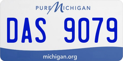 MI license plate DAS9079