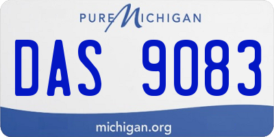 MI license plate DAS9083