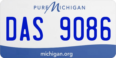 MI license plate DAS9086