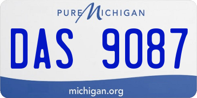 MI license plate DAS9087