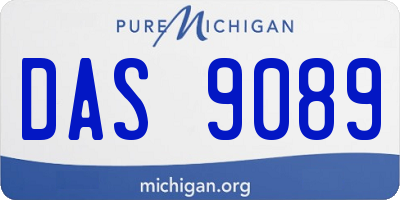 MI license plate DAS9089