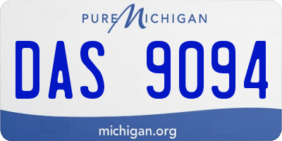 MI license plate DAS9094
