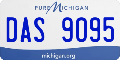 MI license plate DAS9095