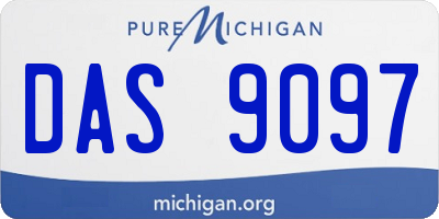 MI license plate DAS9097