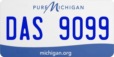 MI license plate DAS9099