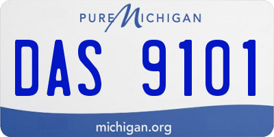 MI license plate DAS9101