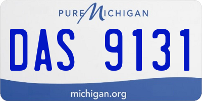 MI license plate DAS9131
