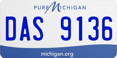 MI license plate DAS9136