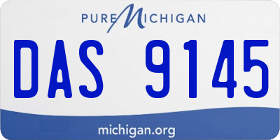 MI license plate DAS9145