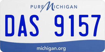 MI license plate DAS9157