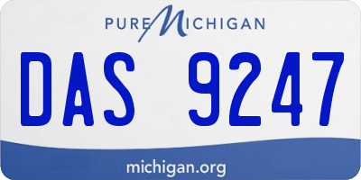 MI license plate DAS9247