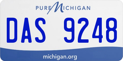 MI license plate DAS9248