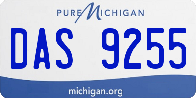 MI license plate DAS9255