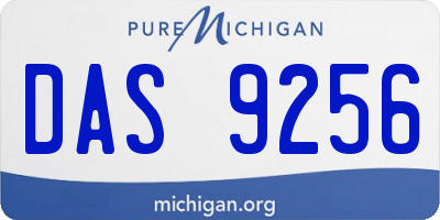 MI license plate DAS9256