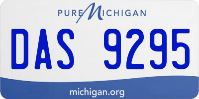 MI license plate DAS9295