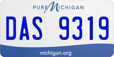 MI license plate DAS9319