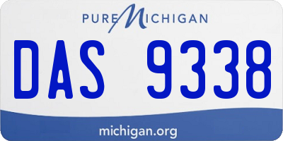 MI license plate DAS9338