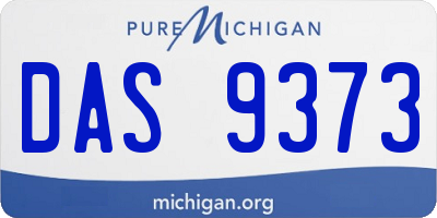 MI license plate DAS9373