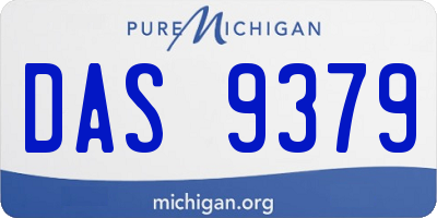 MI license plate DAS9379