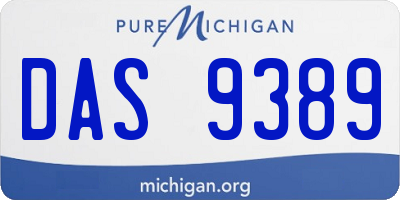 MI license plate DAS9389