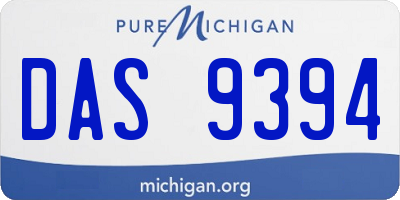 MI license plate DAS9394