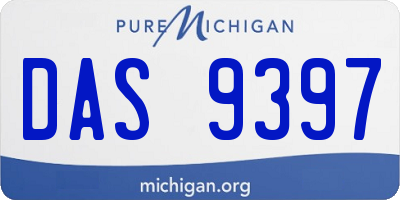 MI license plate DAS9397