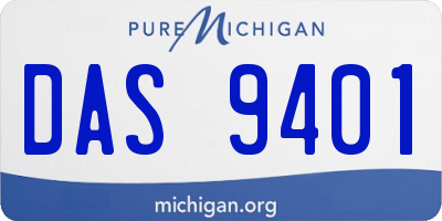 MI license plate DAS9401