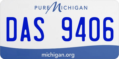 MI license plate DAS9406