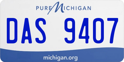 MI license plate DAS9407