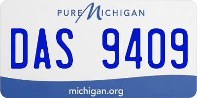 MI license plate DAS9409