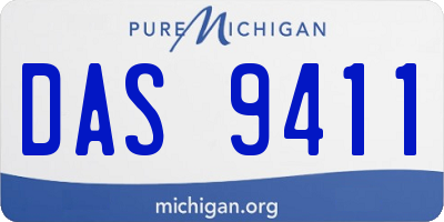 MI license plate DAS9411