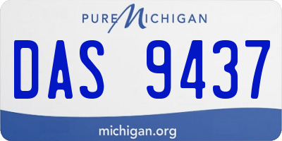 MI license plate DAS9437