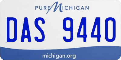 MI license plate DAS9440